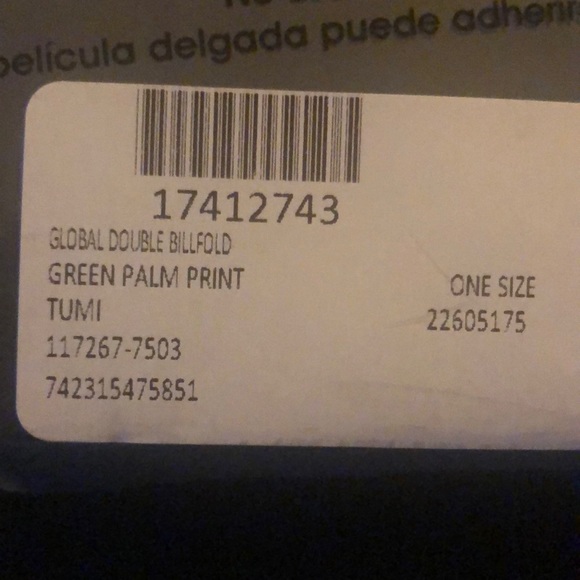 Tumi Global Palm Double Bifold Wallet - Picture 6 of 6